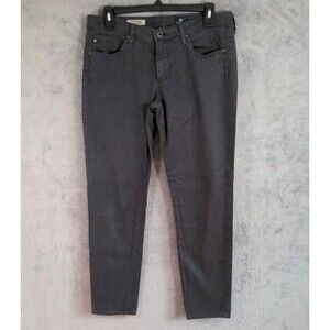 AG Adriano Goldschmied The Stevie Ankle Slim Straight Leg Black Jeans Size 29